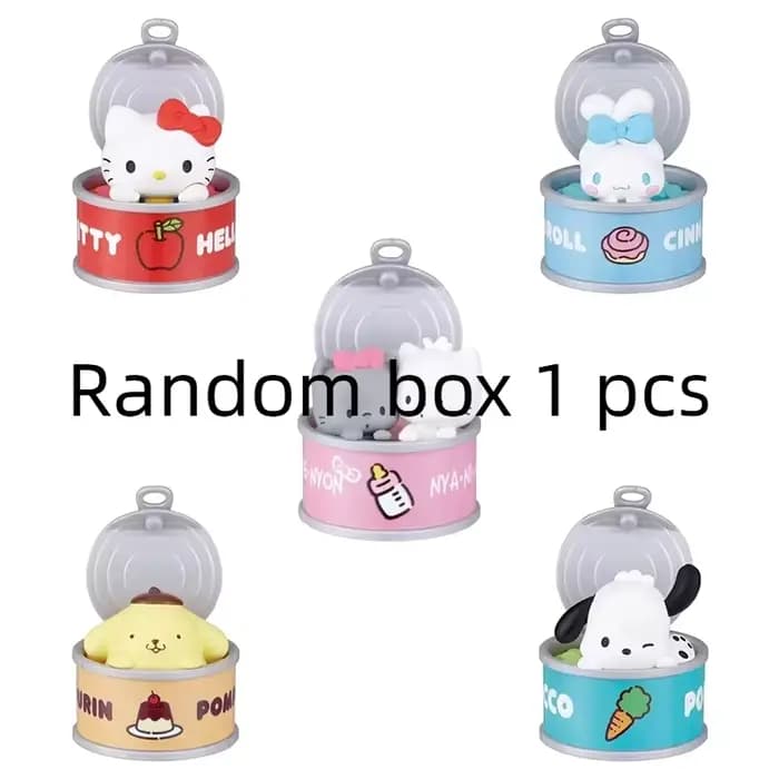 Nouveau produit en stock : Boîte surprise de nourriture pour chat en conserve Kt Cat, design mignon,