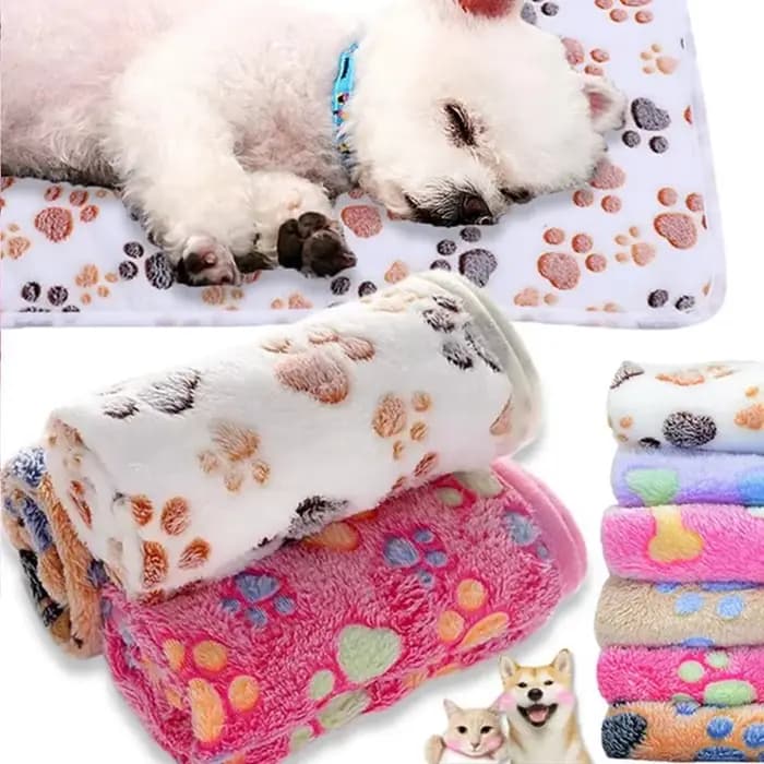 Couverture douce et moelleuse pour animaux de compagnie, tapis de dessin animé mignon, couverture ch
