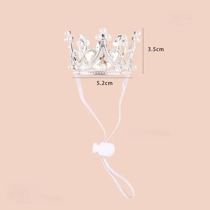 Bandeau couronne pour animaux de compagnie, rond, roi Royal, reine, chapeau de Costume pour chats et