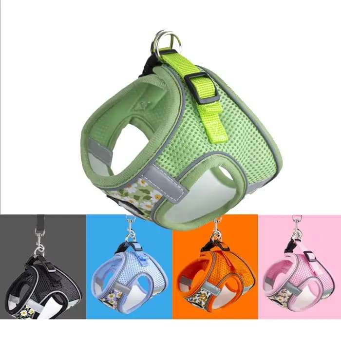 Harnais et laisse en maille de Nylon pour chat, harnais respirant pour chaton, petit chien, chiot, b