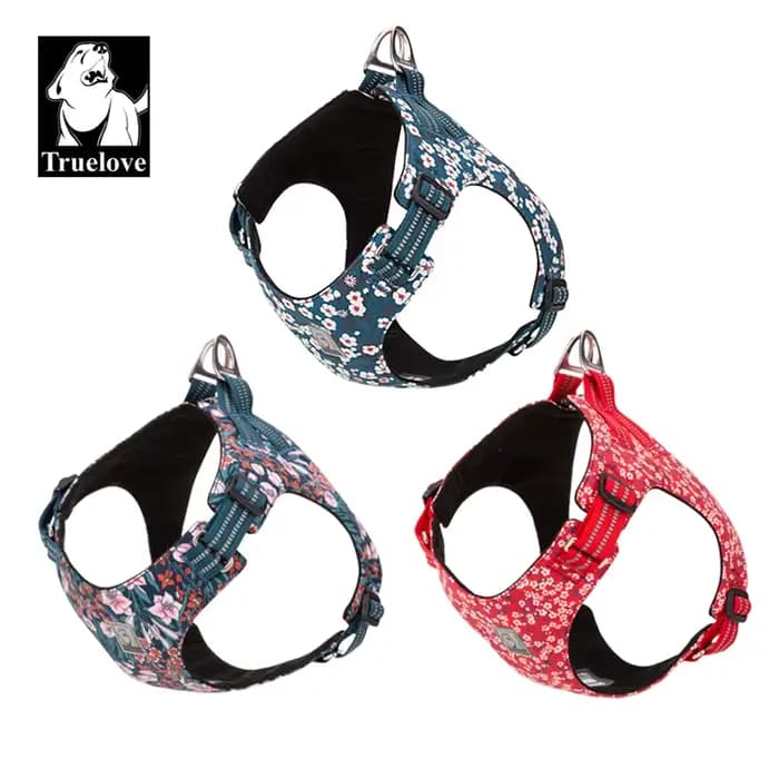 Truelove harnais pour animaux de compagnie Floral Floral harnais pour chien chien gilet Type chien c