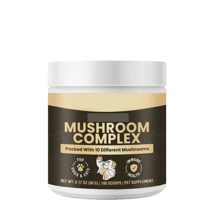 Poudre de champignons 90g pour chiens et chats, Complexe de champignons biologiques pour compléments