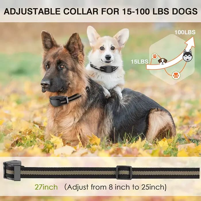 Collier de dressage électrique pour chien, télécommande, étanche, arrêt des aboiements pour chien de