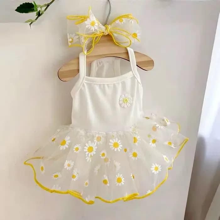 Robe d'été à fraises pour chien, vêtements pour animaux de compagnie, jupe à bretelles, vêtements po