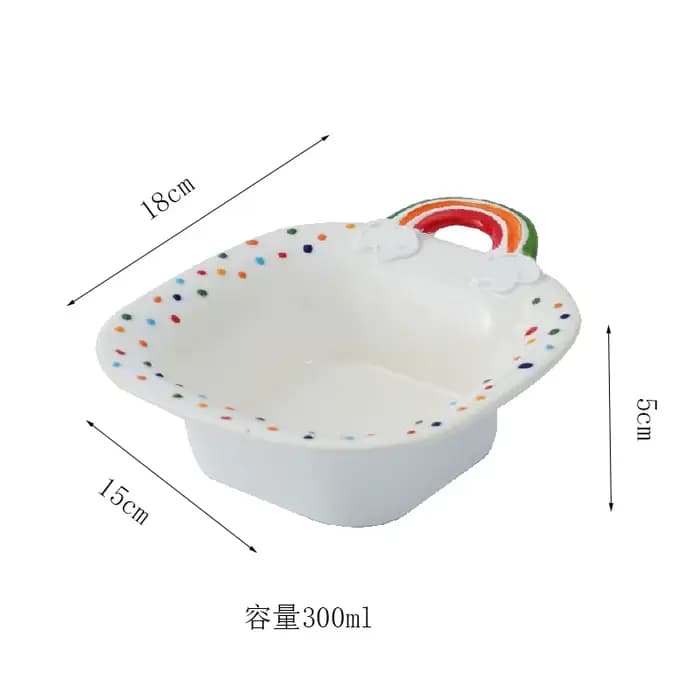 Bol en céramique pour animaux de compagnie, bassin de nourriture pour chat, bol d'eau imprimé, bol d