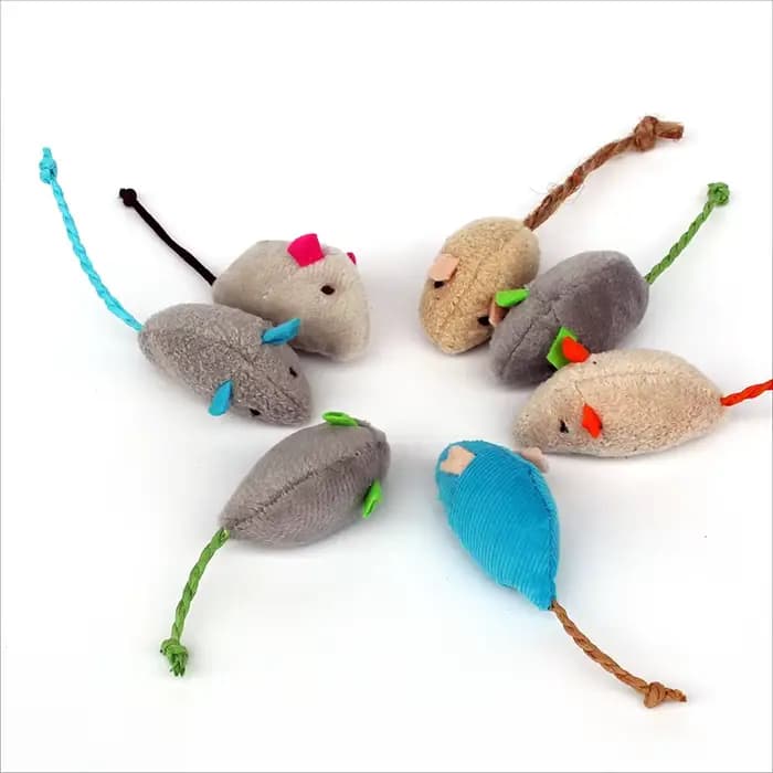 Mélanger le jouet pour animaux de compagnie herbe-aux-chats souris chats jouets amusant en peluche s
