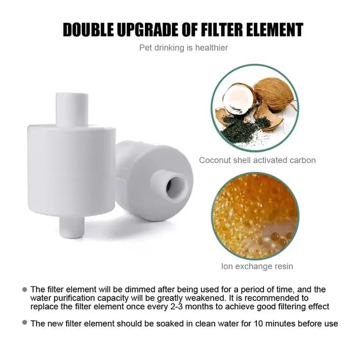 Pompe à mousses de remplacement pour distributeur d'eau automatique, filtre à charbon actif pour fon