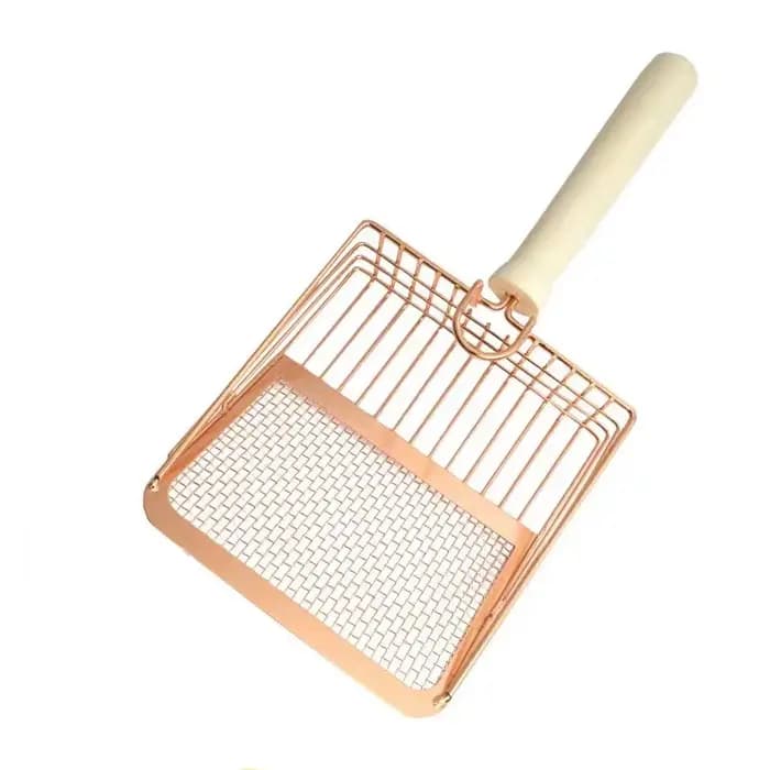 Pelle à litière pour chat 2 en 1, en acier inoxydable, maille Durable, nettoyeur de litière pour cha
