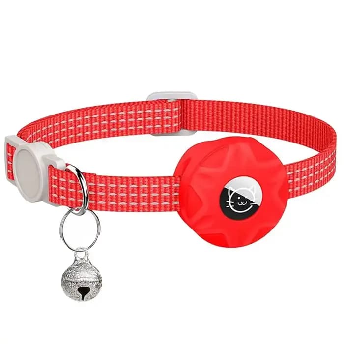 Collier anti-perte avec GPS pour chat, accessoires AirTag, support Apple Airtags, boîte de suivi, co
