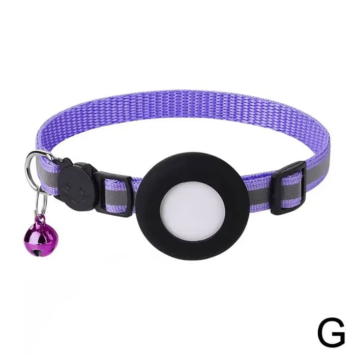 Collier de boîtier d'étiquette d'air pour chats avec étui de protection traqueur Anti-perte position