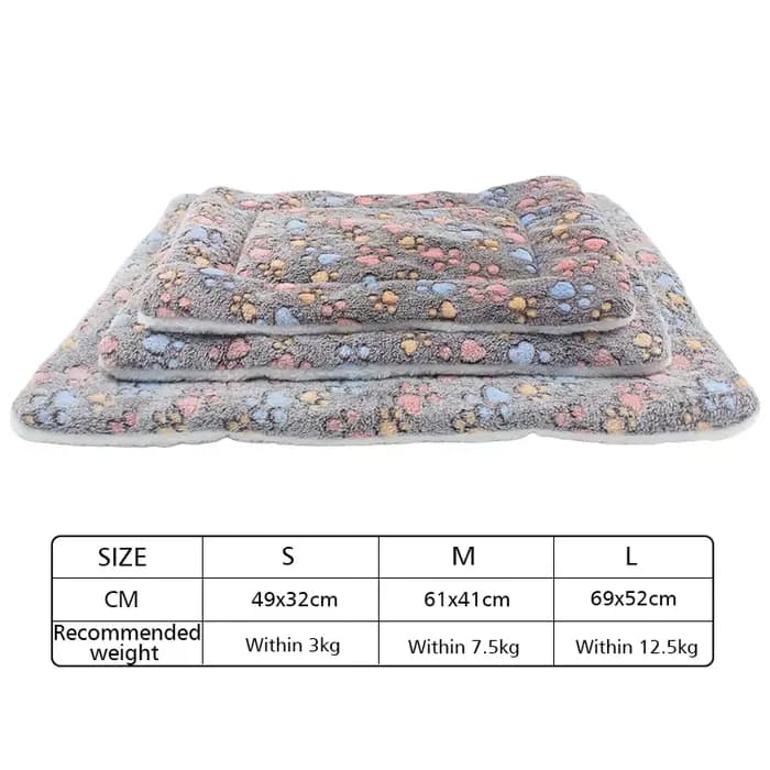 Flanelle Épaissie Chien Lit Mat Doux Pet Tapis de Couchage pour Chiens Chats Hiver Chaud Couverture