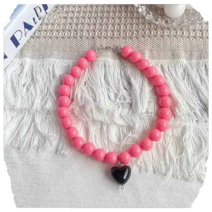 Collier de chat mignon, accessoires pour chiots, collier de perles pour animaux de compagnie, collie