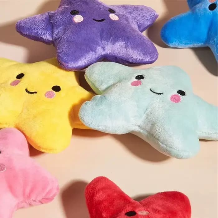 Pentagramme en peluche pour chiot, jouets grinçants pour petits et moyens chiens, mâcher agressifs e
