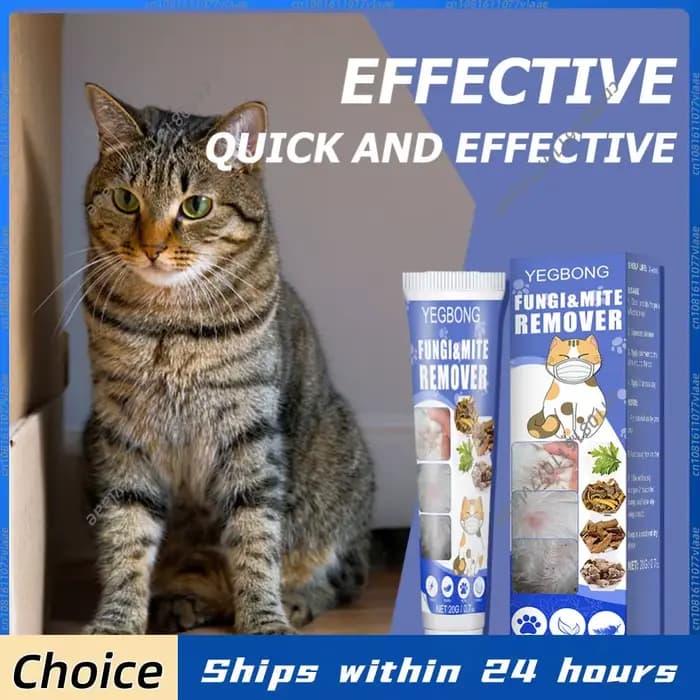 Pommade anti-parasitaire 20g pour chiens et chats, traitement vermifuge, soulagement des démangeaiso