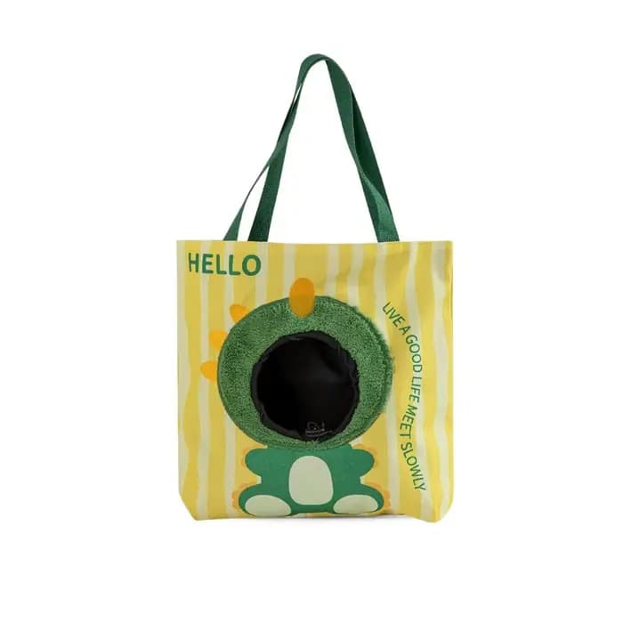 Sac de transport pour chat respirant, sac de transport pour chat en toile de dessin animé, sac de vo