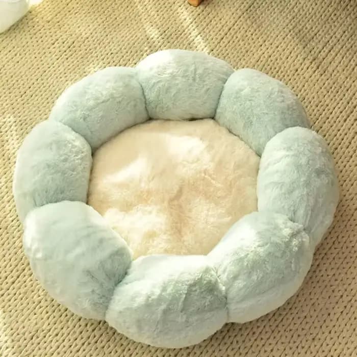 Lit pour animaux de compagnie confortable en forme de fleur unique pour une utilisation intérieure e