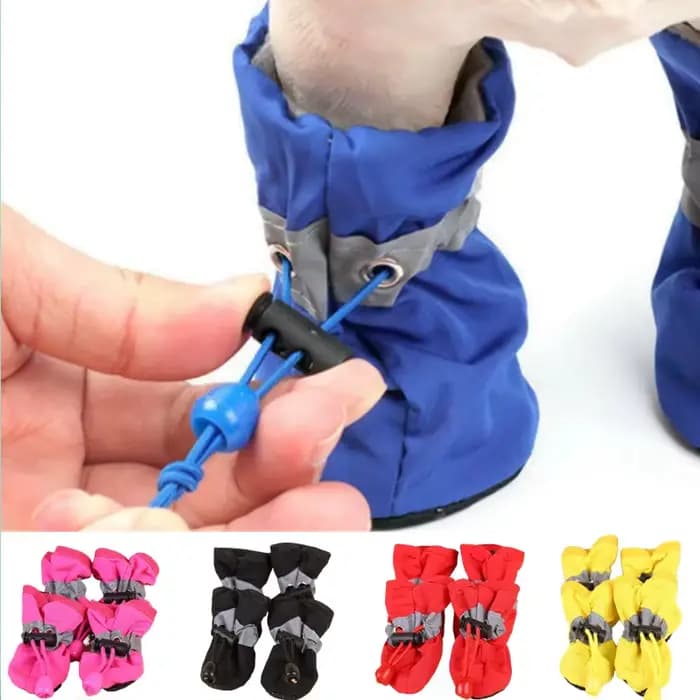 Chaussures imperméables pour animaux de compagnie, bottes de pluie antidérapantes, pour petits chats