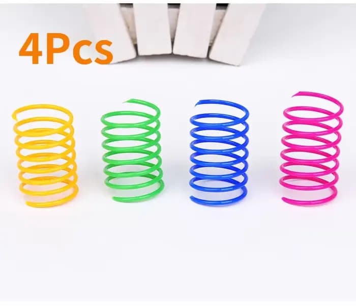 Bobine de chaton ressorts en spirale jouets pour chat jauge interactive jouet de printemps pour chat