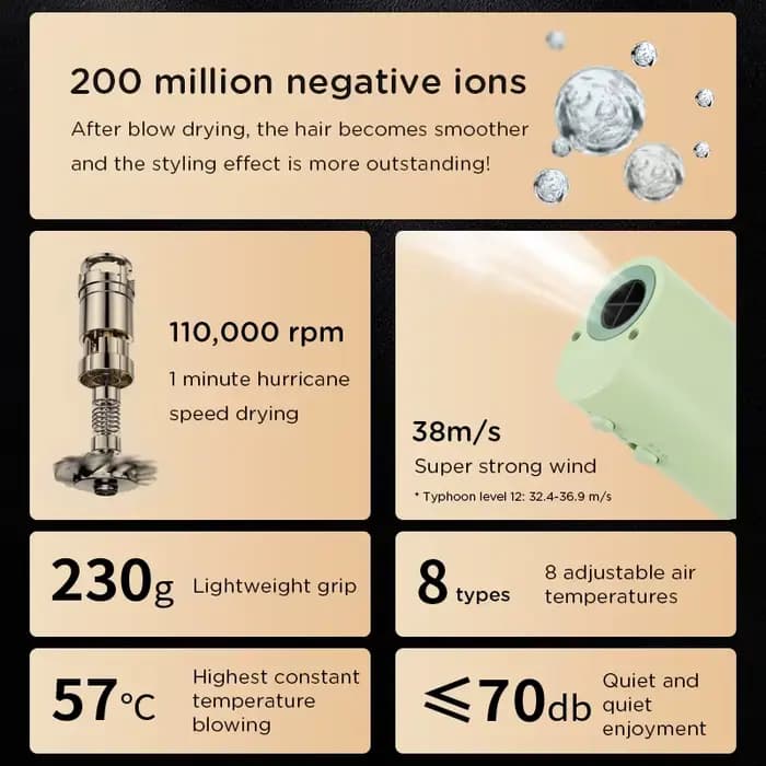 Sèche-cheveux de toilettage pour animaux de compagnie, haute puissance, silencieux, économie d'énerg