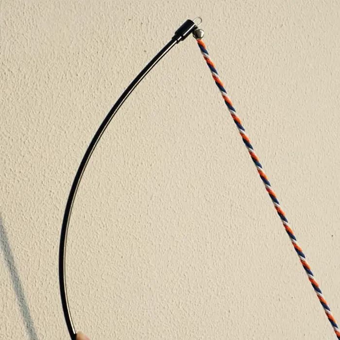 Jouet interactif pour chat, tige à taquiner avec corde pour chats à mâcher et à chasser, jouet Tease