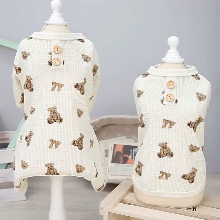 Pyjama pour chien à motif Animal, vêtements pour animaux de compagnie, combinaison pour chien, gilet