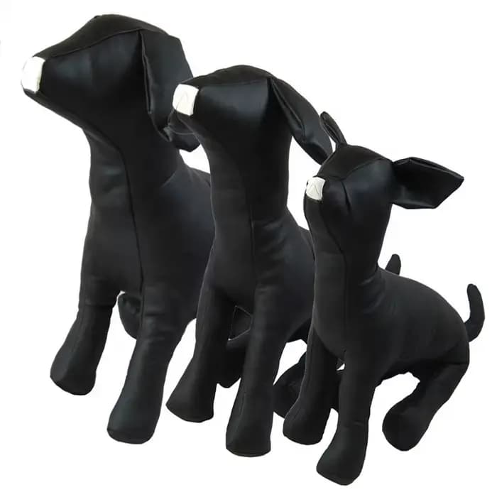 Modèle de torse en cuir PVC pour animaux de compagnie, mannequin pour chien, support de vêtements po