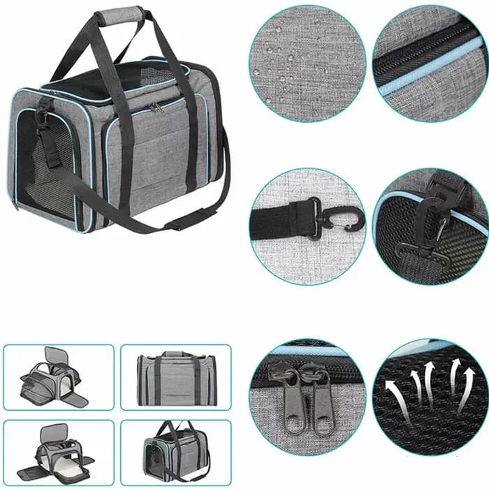 Sac de transport pour animaux de compagnie pliable petit chien Charter transportant chat sac d'exten