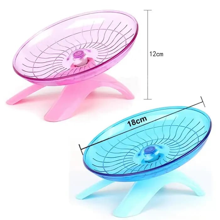 Roue de course pour Hamster, soucoupe volante muette, essieu en acier, disque de course, jouets Cage
