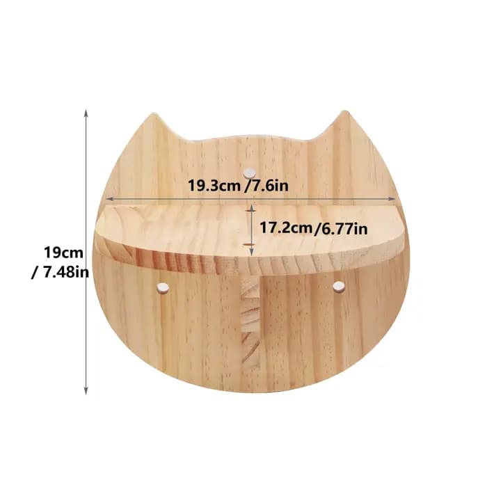 Étagères murales pour chats en bois massif, perchoir d'escalade pour chats, marches flottantes, meub