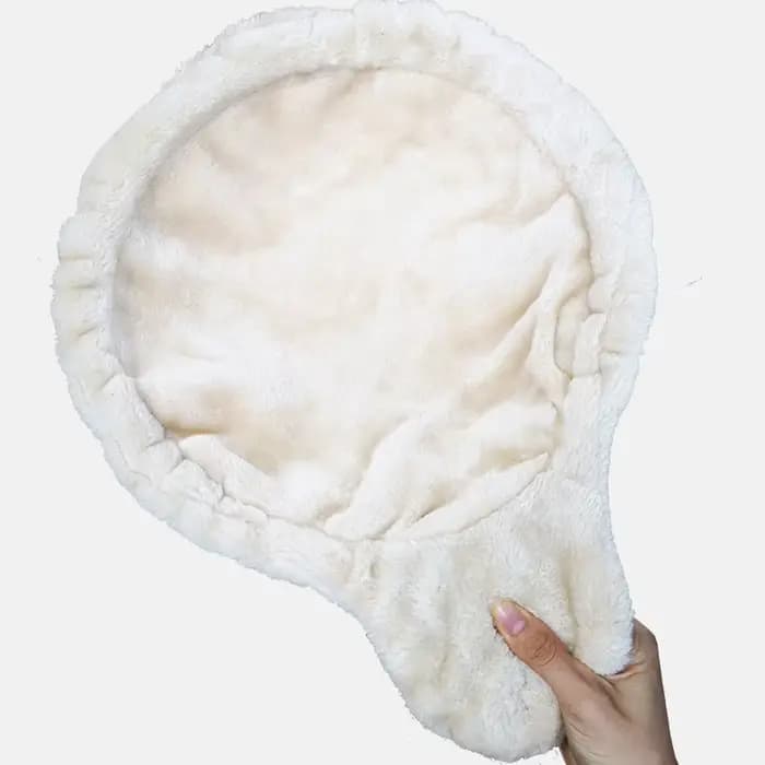 Panier-nid pour chat en peluche, couleur unie, chaud et confortable, pour l'exploration des chats, a