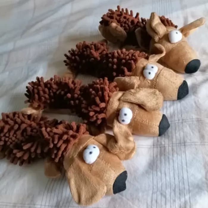 Jouet en peluche Durable pour chien de compagnie, en forme d'animal avec grinçant pour petits chiens