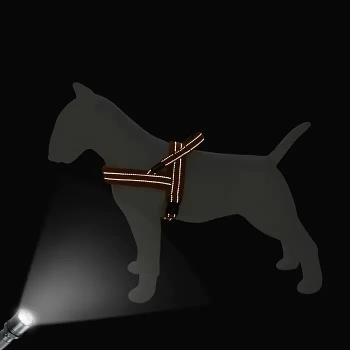 Harnais réfléchissant en maille et Nylon pour chien, gilet sans traction avec poignée de contrôle ra
