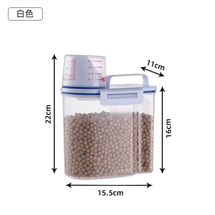 Conteneur de stockage de nourriture pour chat et chien, plastique scellé, étanche à l'humidité, préc
