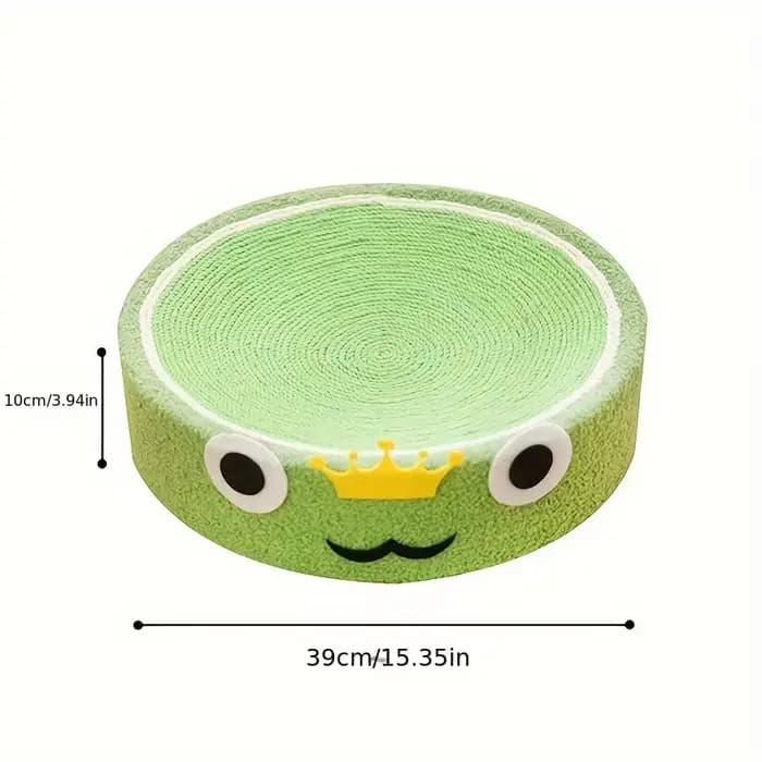 Tapis à gratter rond pour chat en sisal, griffoir 2-en-1, maison pour chat, jouet d'entraînement pou