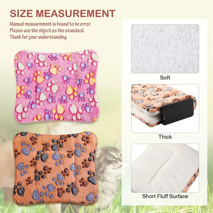 Tapis pour animaux de compagnie en flanelle, lit pour chien et chat, tapis de couchage épais, couver