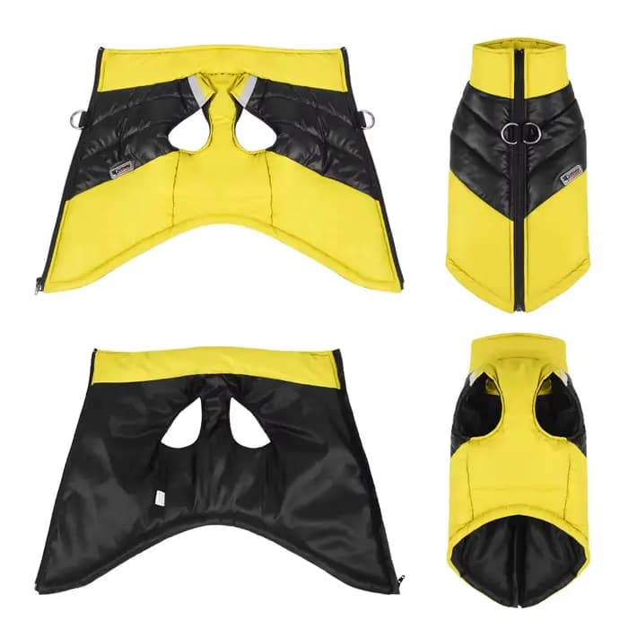 Vêtements d'hiver imperméables pour chiens, veste chaude en coton pour animaux de compagnie, gilet p
