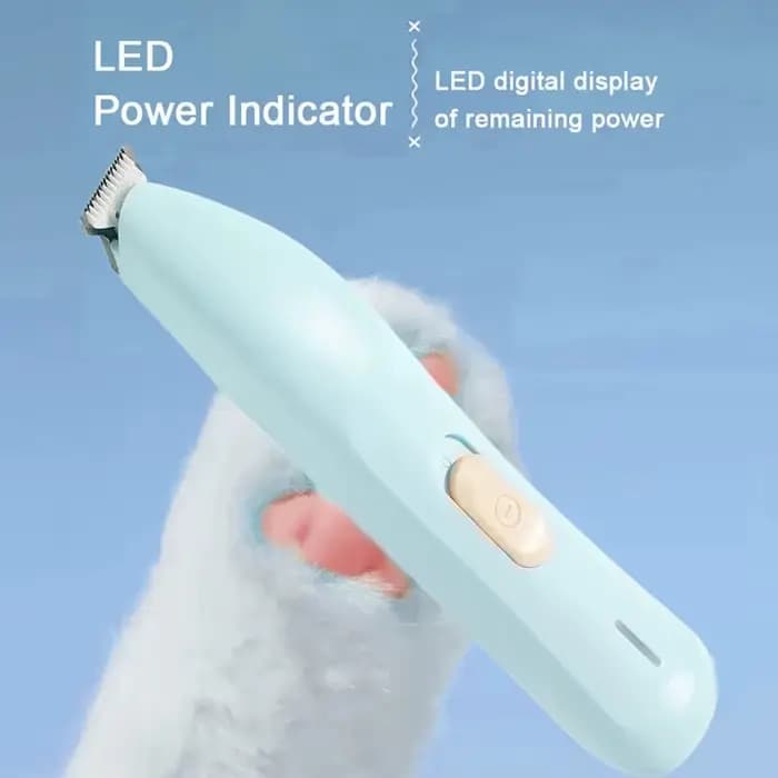 Tondeuse électrique pour animaux de compagnie avec lumières LED, tondeuse à poils de pied, rasoir as