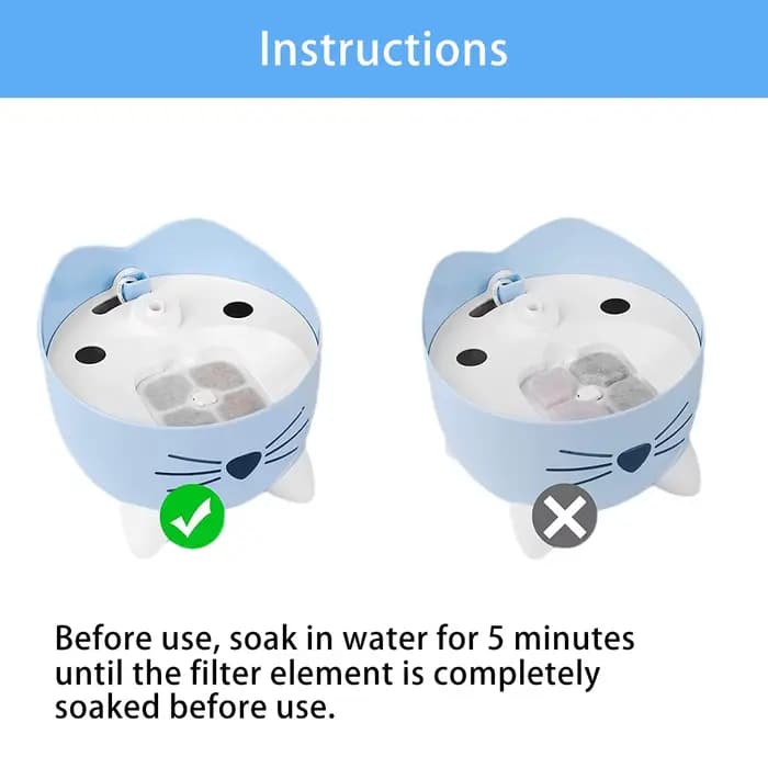Filtres de remplacement pour fontaine d'eau pour animaux de compagnie