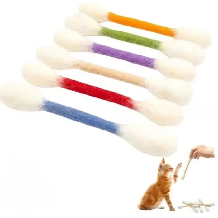 Jouet créatif géant en forme de coton-tige à la catnip pour chat