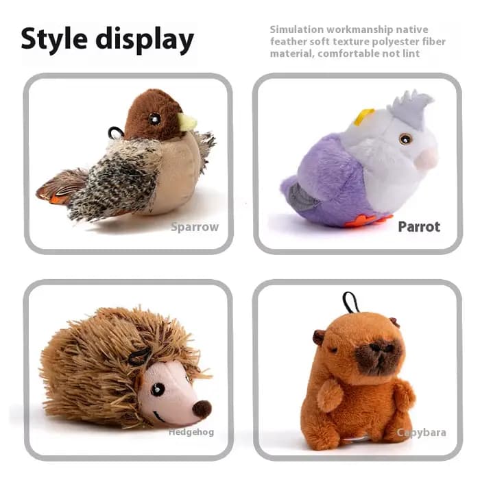 Flappy-Jouet Interactif en Peluche pour Chat et Animal de Compagnie