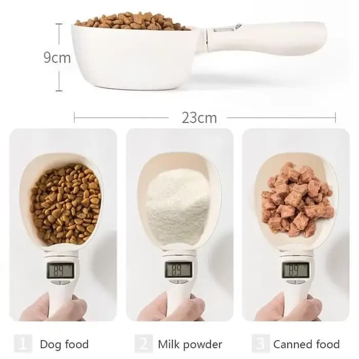 Cuillère à mesurer les aliments pour animaux de compagnie