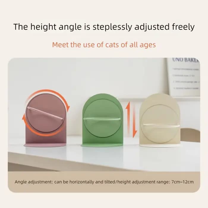 Bol en céramique anti-vomissement pour chat