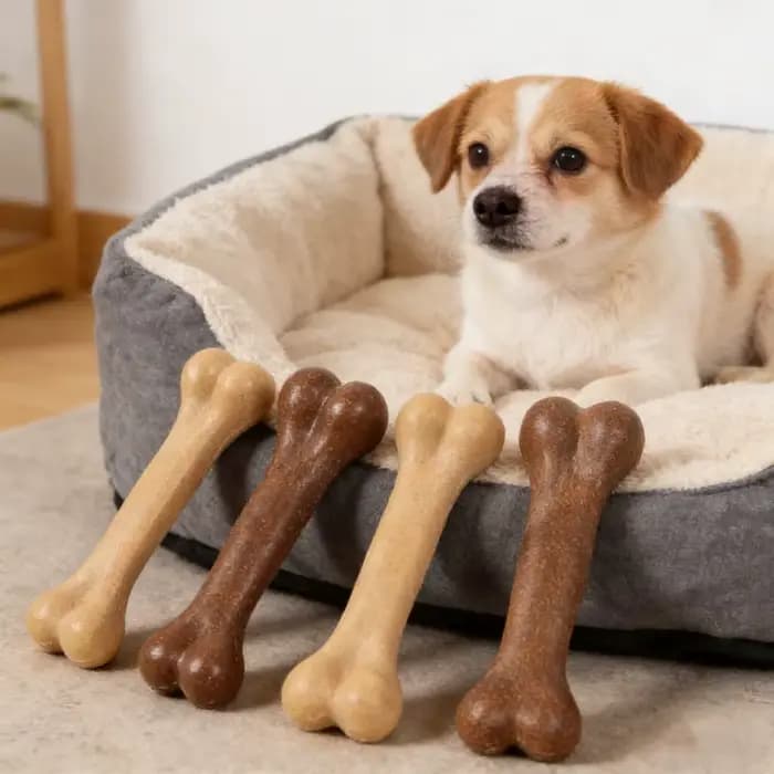 Jouet à mâcher durable pour chien au goût de bœuf