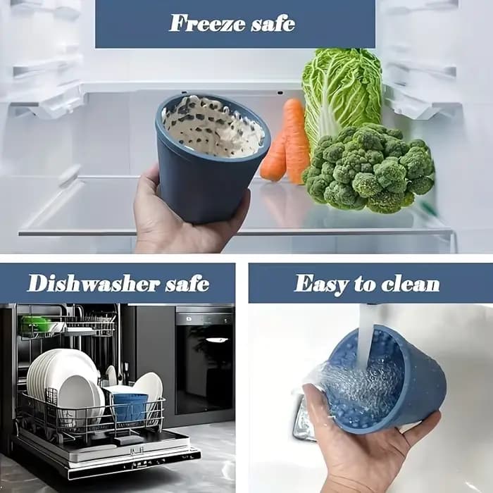 Bol à alimentation lente en silicone pour chien