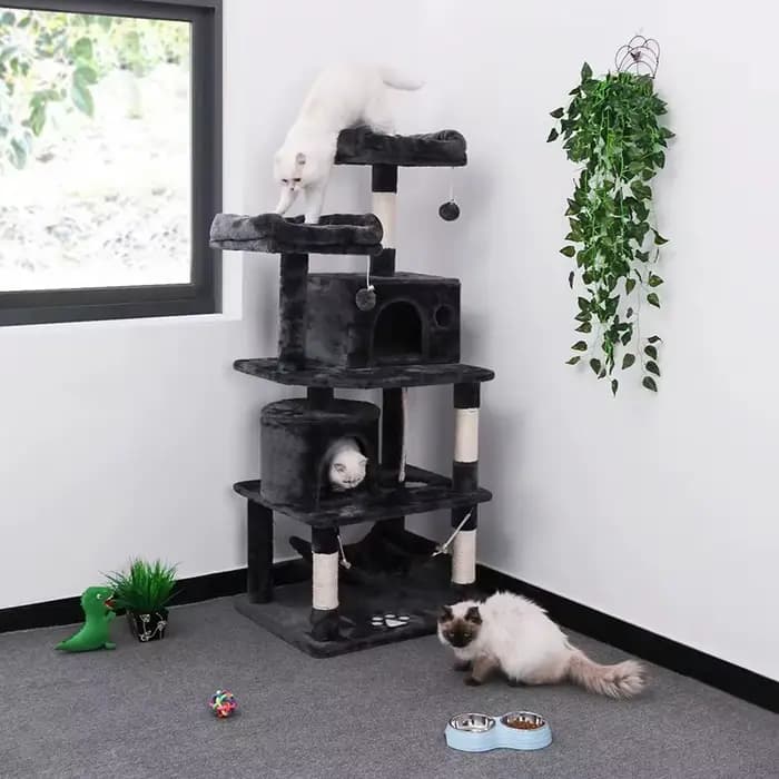 Grands arbres à chat, arbres à chat en flanelle