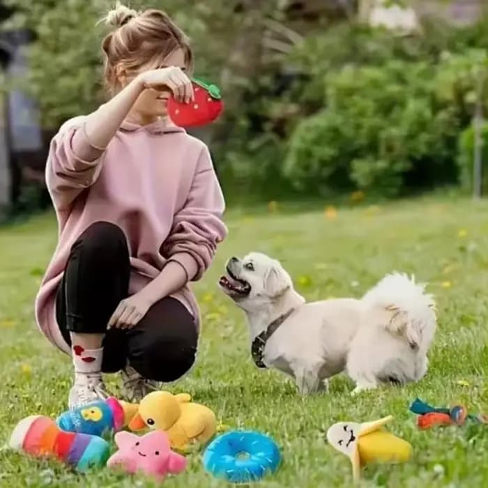Ensemble de 7 jouets sonores pour chiots
