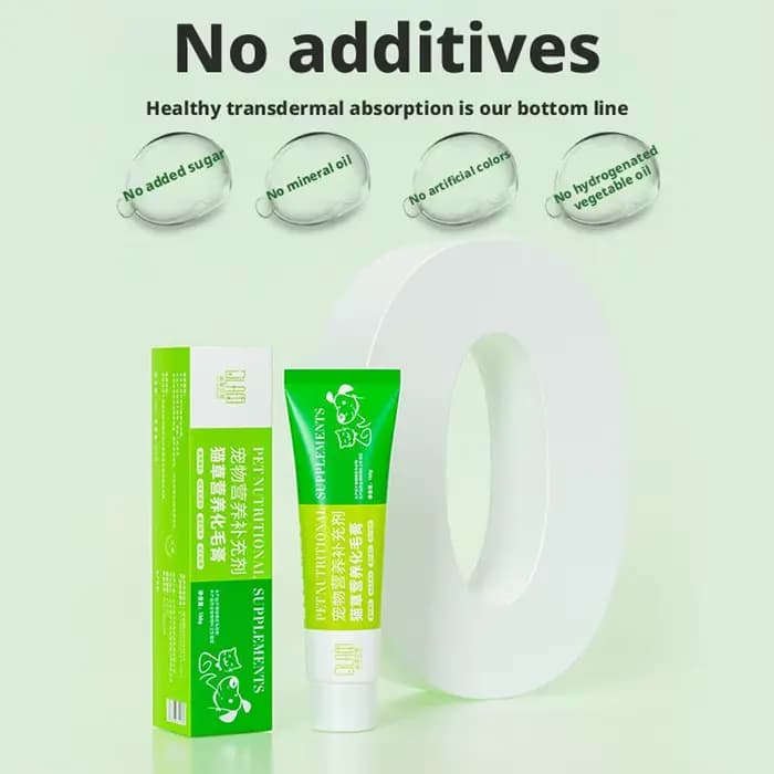 Pâte nutritionnelle pour chats contre les boules de poils avec herbe d'orge et taurine – Soutien digestif sain
