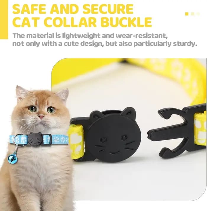 Collier pour animaux de compagnie avec porte-étiquette, étui de protection pour AirTag, colliers réfléchissants pour chats avec clochettes, réglables de 8 à 12,5 pouces pour s'adapter à tous les chats