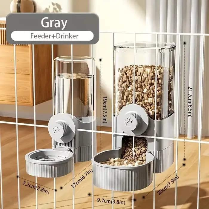 Nouveau distributeur d'eau/distributeur d'eau automatique suspendu de nourriture pour animaux de compagnie de tepy