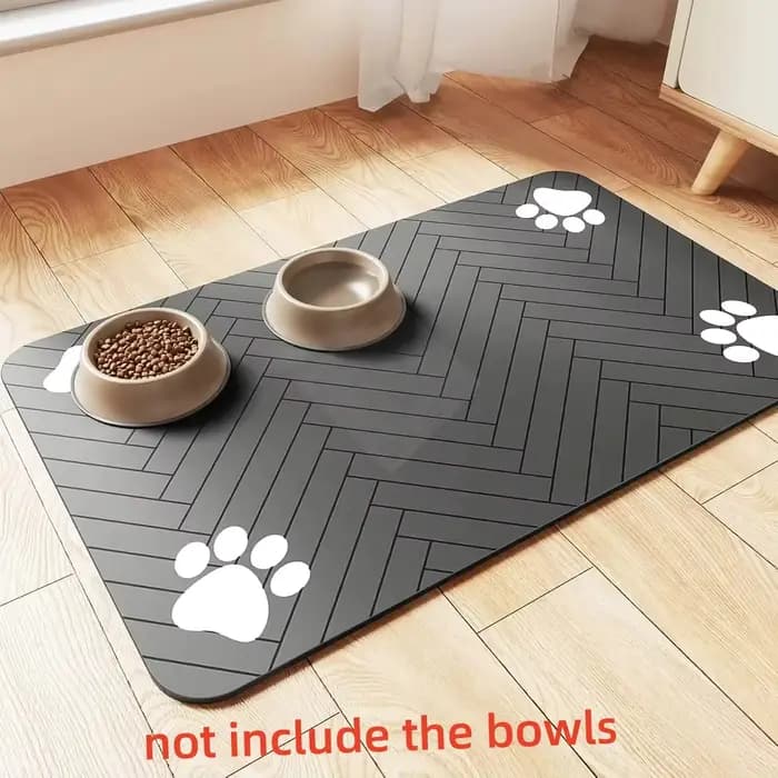 S (petit chaton)、 M、L tapis d'alimentation absorbant pour animaux de compagnie